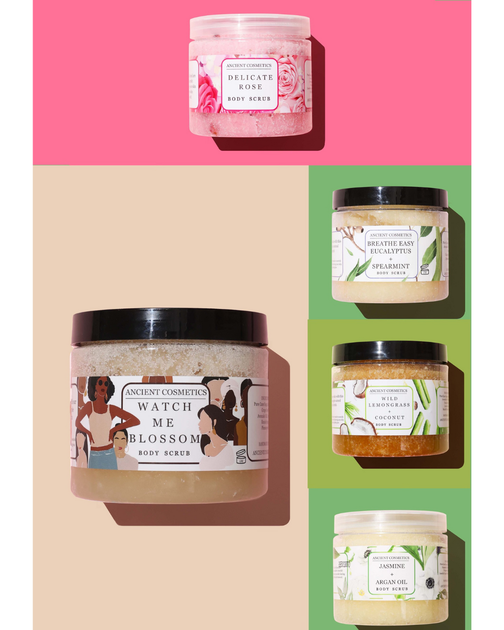 Planted Exfoliation: 5-Pack Body Scrub Bundle