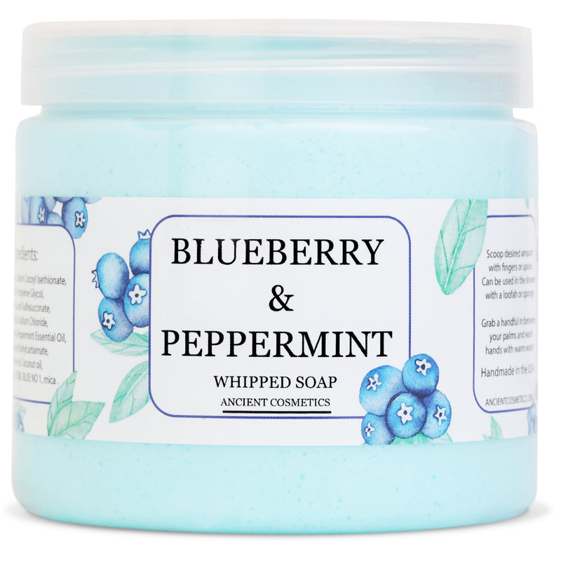 Blueberry + Peppermint Whipped Soap