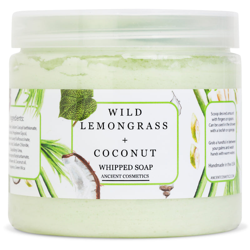 Wild Lemongrass + Coconut Whipped Soap
